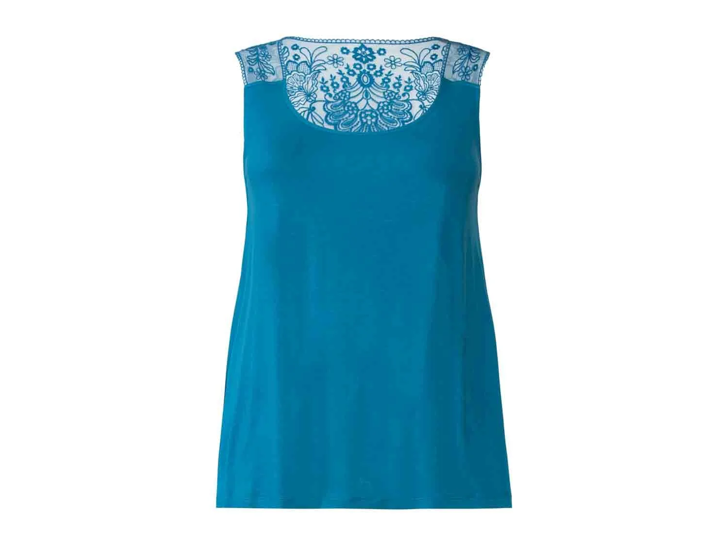 Топ-майка жіноча Esmara віскоза ажурна XL Морська хвиля (835200_11)