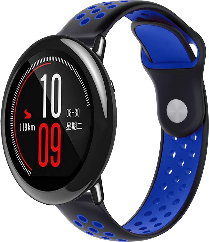 Ремінець Sport для Amazfit Pace 22 мм Black Blue (23051-43) Ремінець Sport для Amazfit Pace 22 мм Black Blue (23051-43)