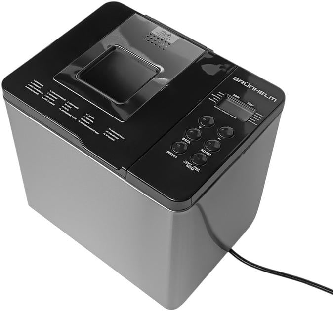 Хлебопечка Grunhelm GBM 750 19 программ вес выпечки 500/750 г Хлебопечка Grunhelm GBM 750 19 программ вес выпечки 500/750 г