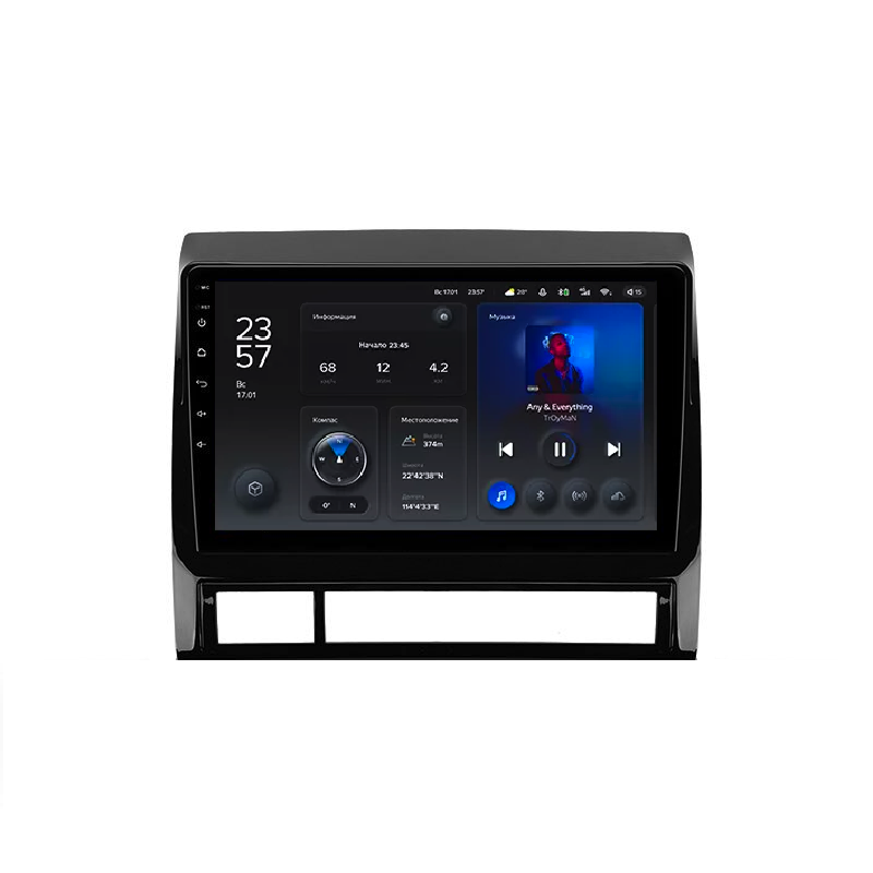 Автомагнітола штатна Teyes X1 для Toyota Tacoma 2 N200 Hilux 2005-2015 Android X1 2/32G Wi-Fi/4G