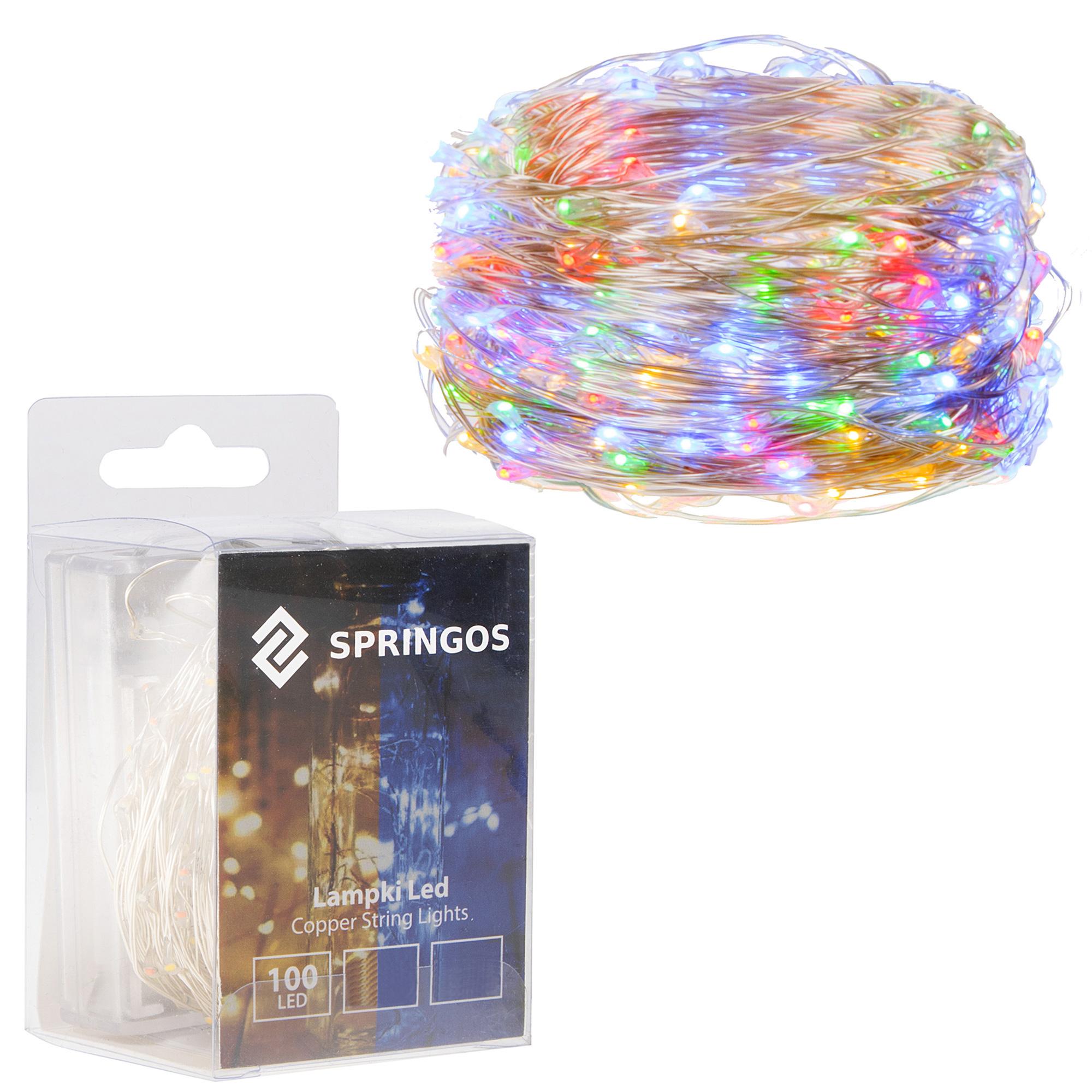 Гирлянда на батарейках Springos 100 LED CL0021 Mix 9,9 м - фото 6