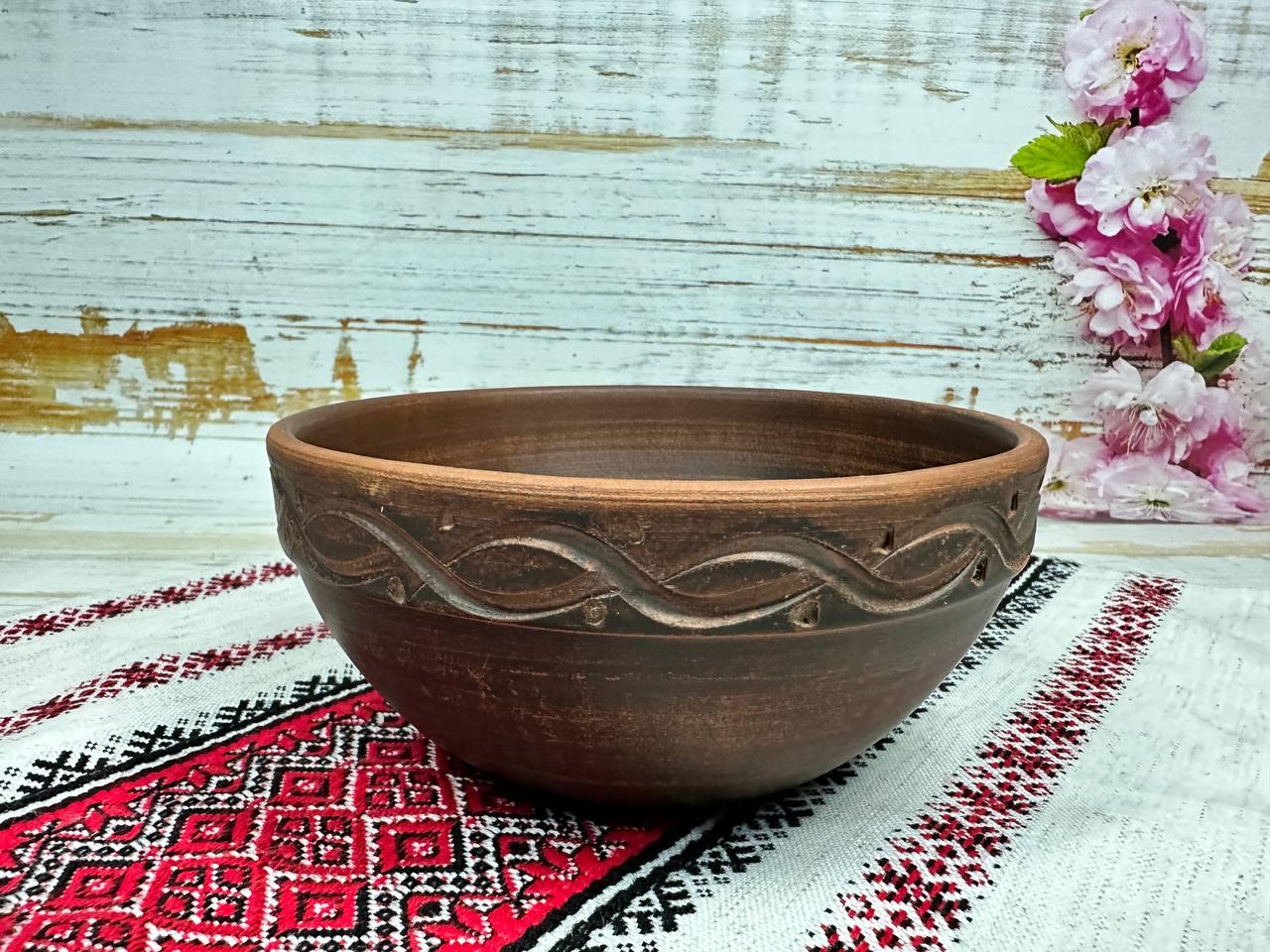 Миска глиняна для перших страв 400 мл (2051589517)