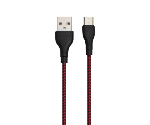 Кабель дата USB Borofone BX39 Beneficial MicroUSB 24A 1 м Black/Red Кабель дата USB Borofone BX39 Beneficial MicroUSB 24A 1 м Black/Red