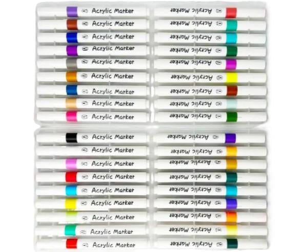 Набор скетч-маркеров акриловых YULIN водостойкие в кейсе 36 шт. (MX-00009307) - фото 3