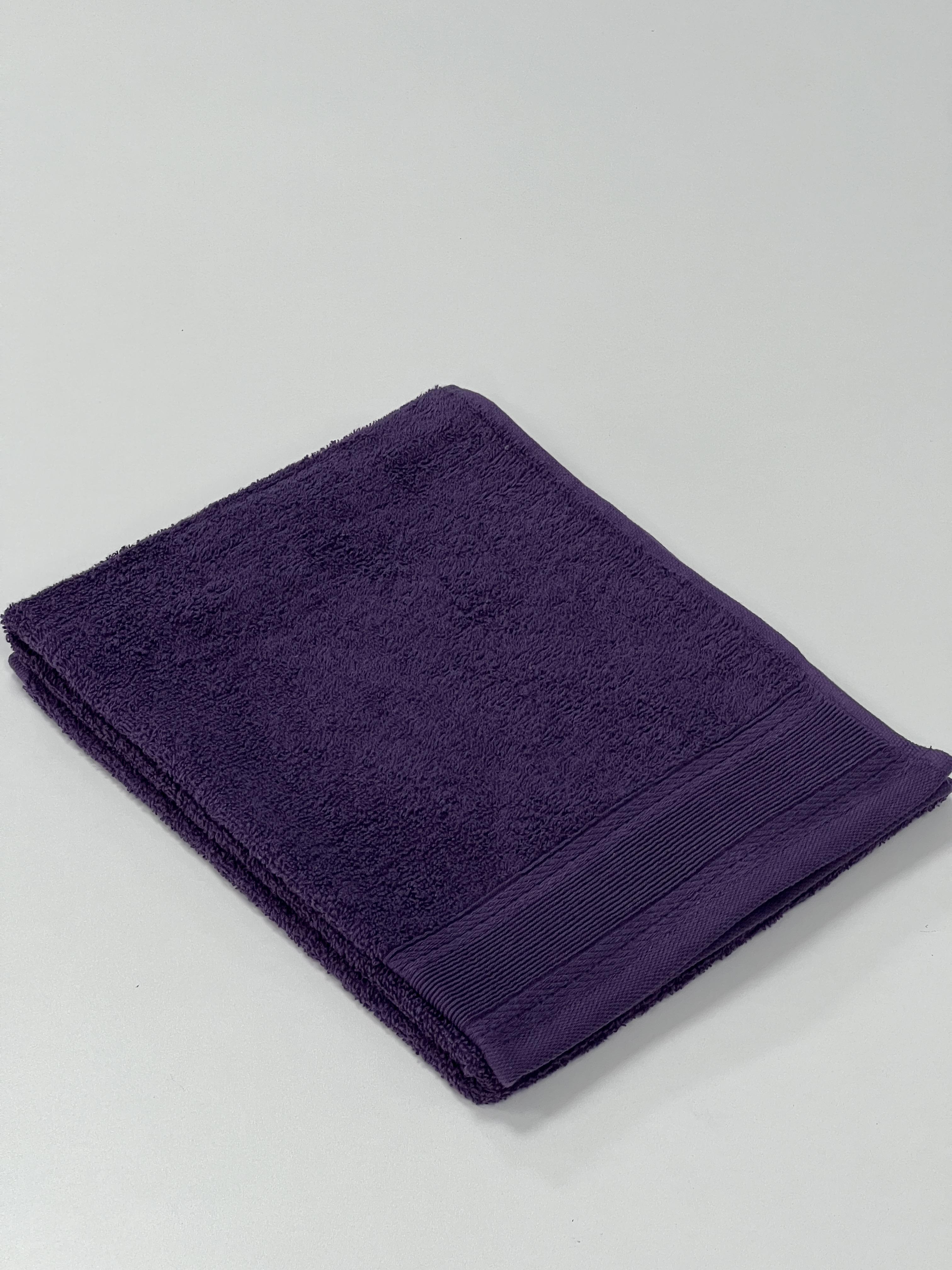 Полотенце махровое с бордюром 400г/м2 100х150 см Темно-фиолетовый (9900244) - фото 3 Полотенце махровое с бордюром 400г/м2 100х150 см Темно-фиолетовый (9900244) - фото 3