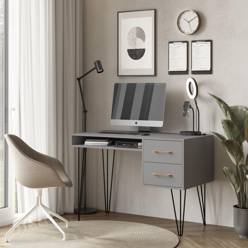 Стіл письмовий Loft-2 1200х598х750 мм Графіт (Арт.233) - фото 3 Стіл письмовий Loft-2 1200х598х750 мм Графіт (Арт.233) - фото 3