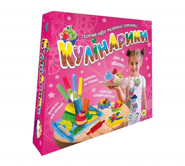 Набор для творчества Strateg Тесто для лепки Кулинарики укр. (71412S)