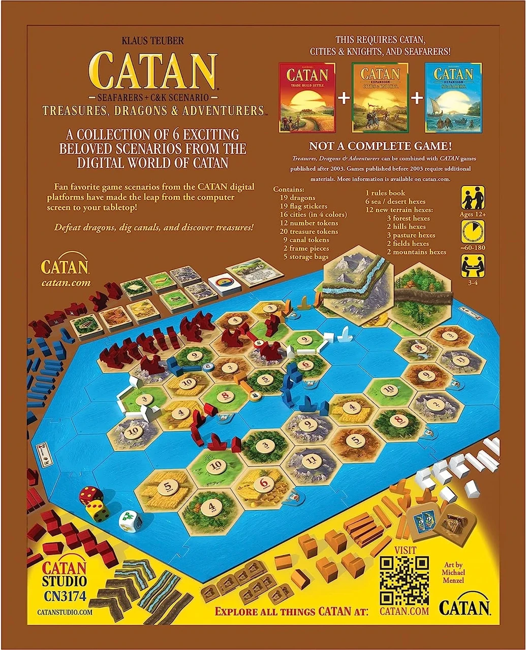 Настільна гра Catan Treasures Dragons&Adventurers англійською доповнення (1982865276) - фото 2