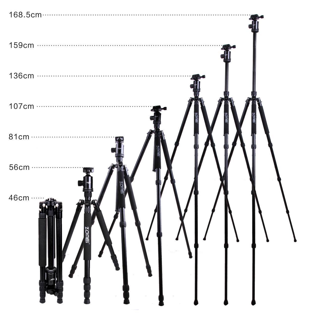 Штатив Zomei для фотоаппаратов Z888 со штативной головкой - фото 2 Штатив Zomei для фотоаппаратов Z888 со штативной головкой - фото 2