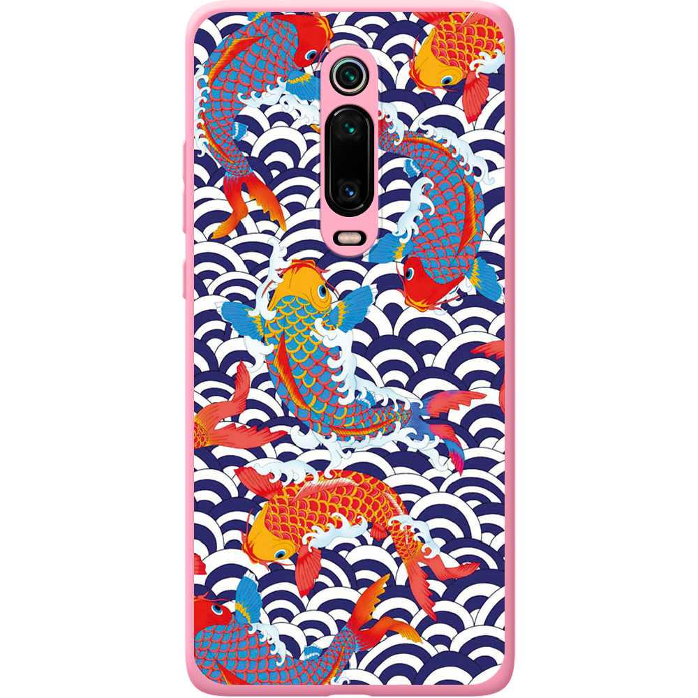 Чехол BoxFace Xiaomi Mi 9T / Mi 9T Pro Koi Fish Розовый силикон (37376-up2477-43049)