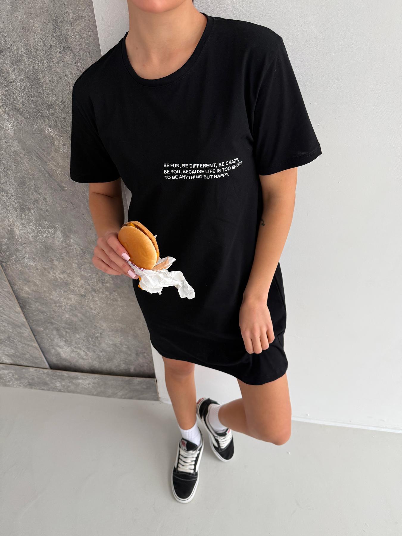 Туника-футболка Be Happy 3XL Черный (ST2) - фото 5 Туника-футболка Be Happy 3XL Черный (ST2) - фото 5