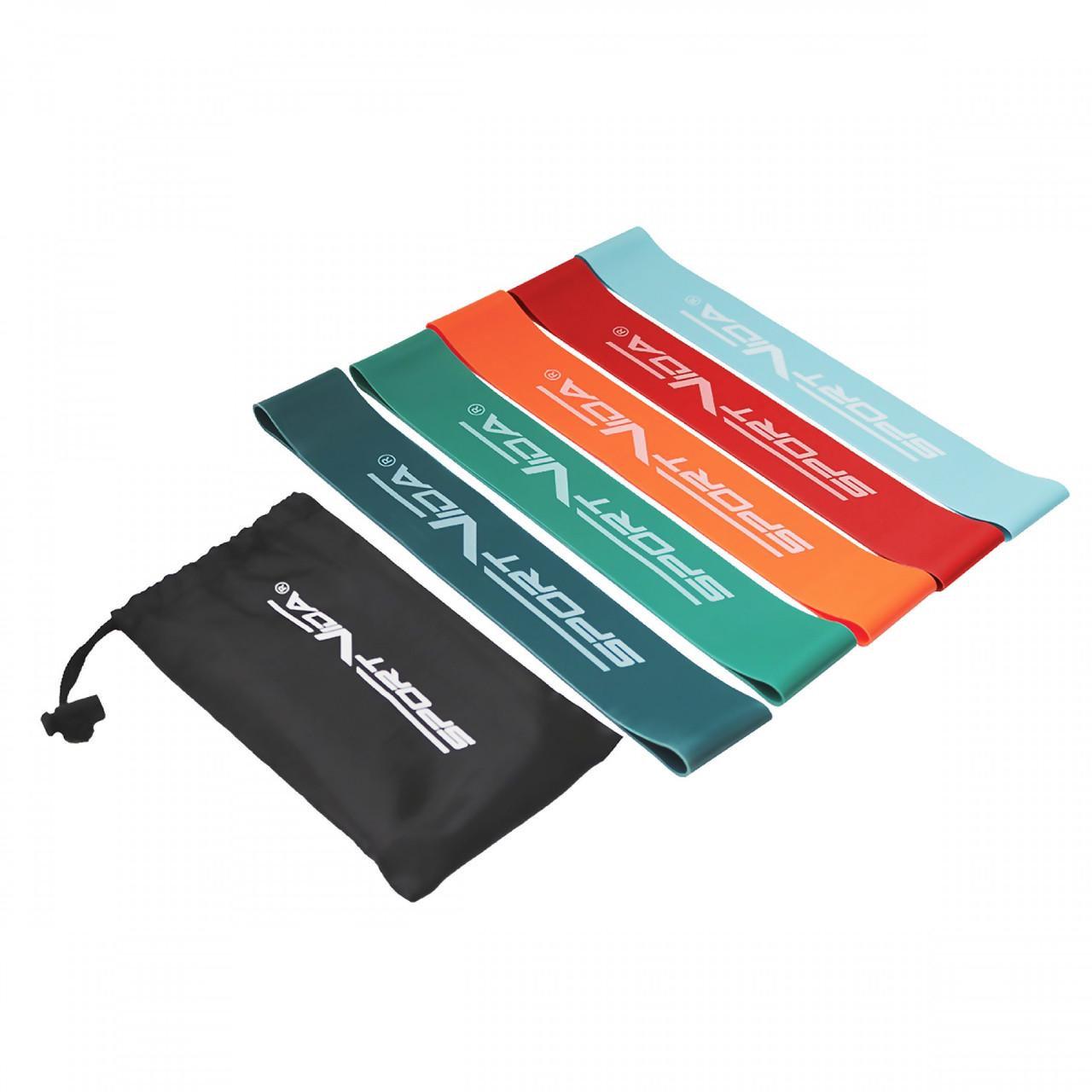 Резинка для фитнеса и спорта SportVida Mini Power Band 5 шт. 0-25 кг (SV-HK0206)