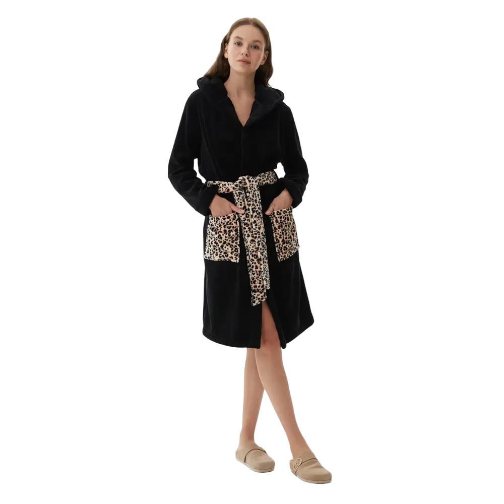 Халат Angels Secret 16032x10 женский М Черно-коричневый - фото 2 Халат Angels Secret 16032x10 женский М Черно-коричневый - фото 2