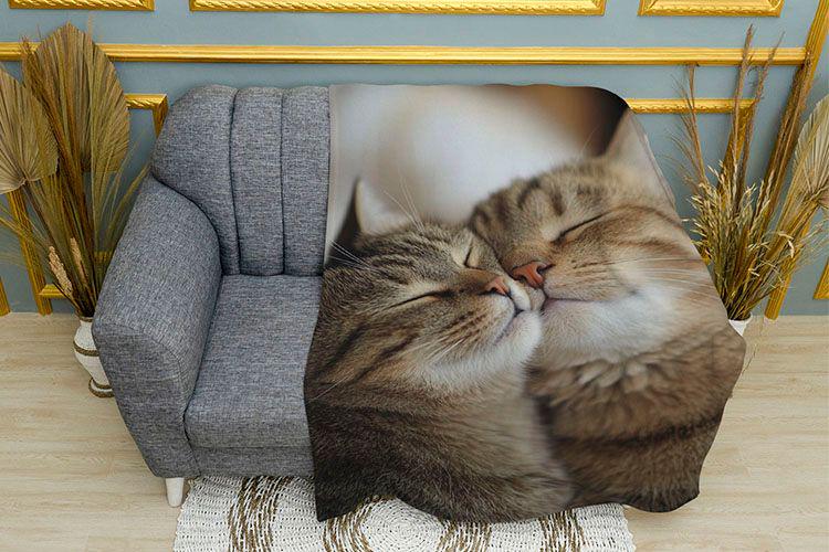 Плед 3D Feline Love плюш однослойный 135х150 см (114327)