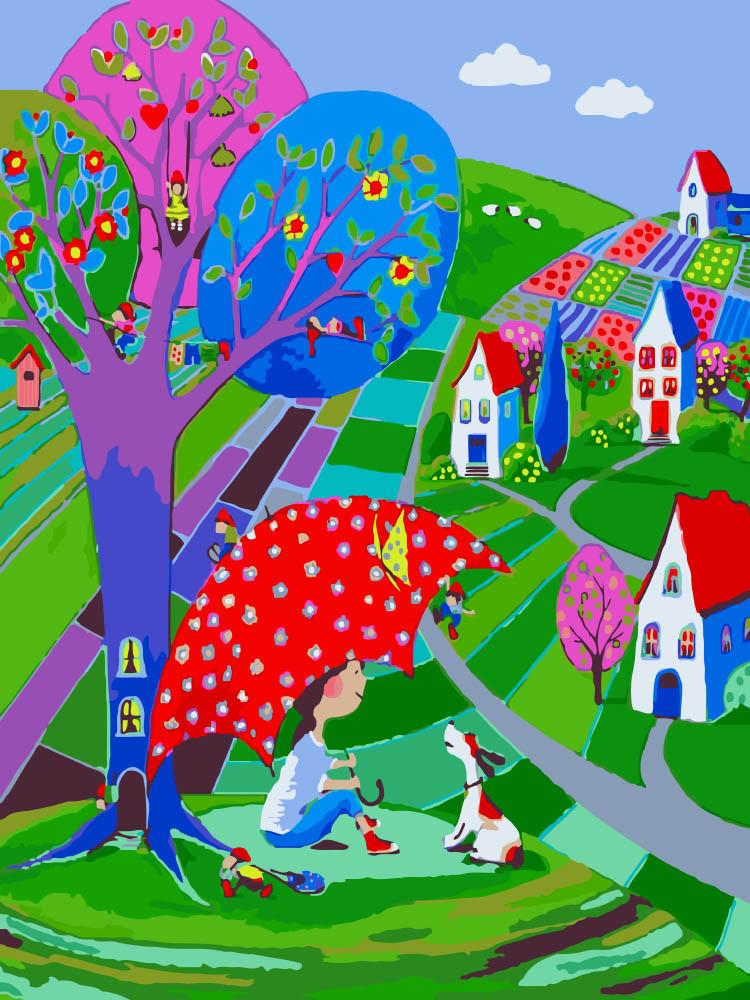 Картина по номерам Идейка В ожидании дождя 30x40 см (skl-КНО2317)