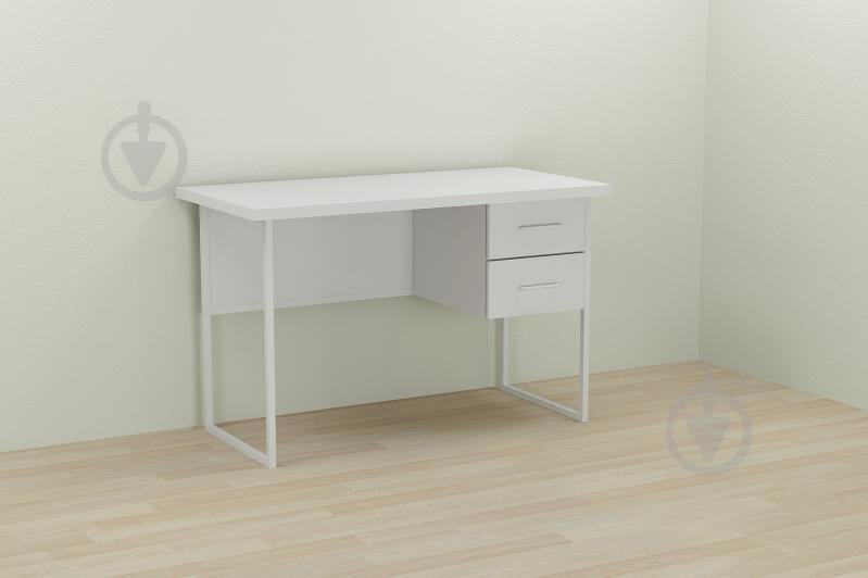 Компьютерный стол Ferrum-decor Дакота 75x140x60 белый ДСП Белое 32мм Компьютерный стол Ferrum-decor Дакота 75x140x60 белый ДСП Белое 32мм