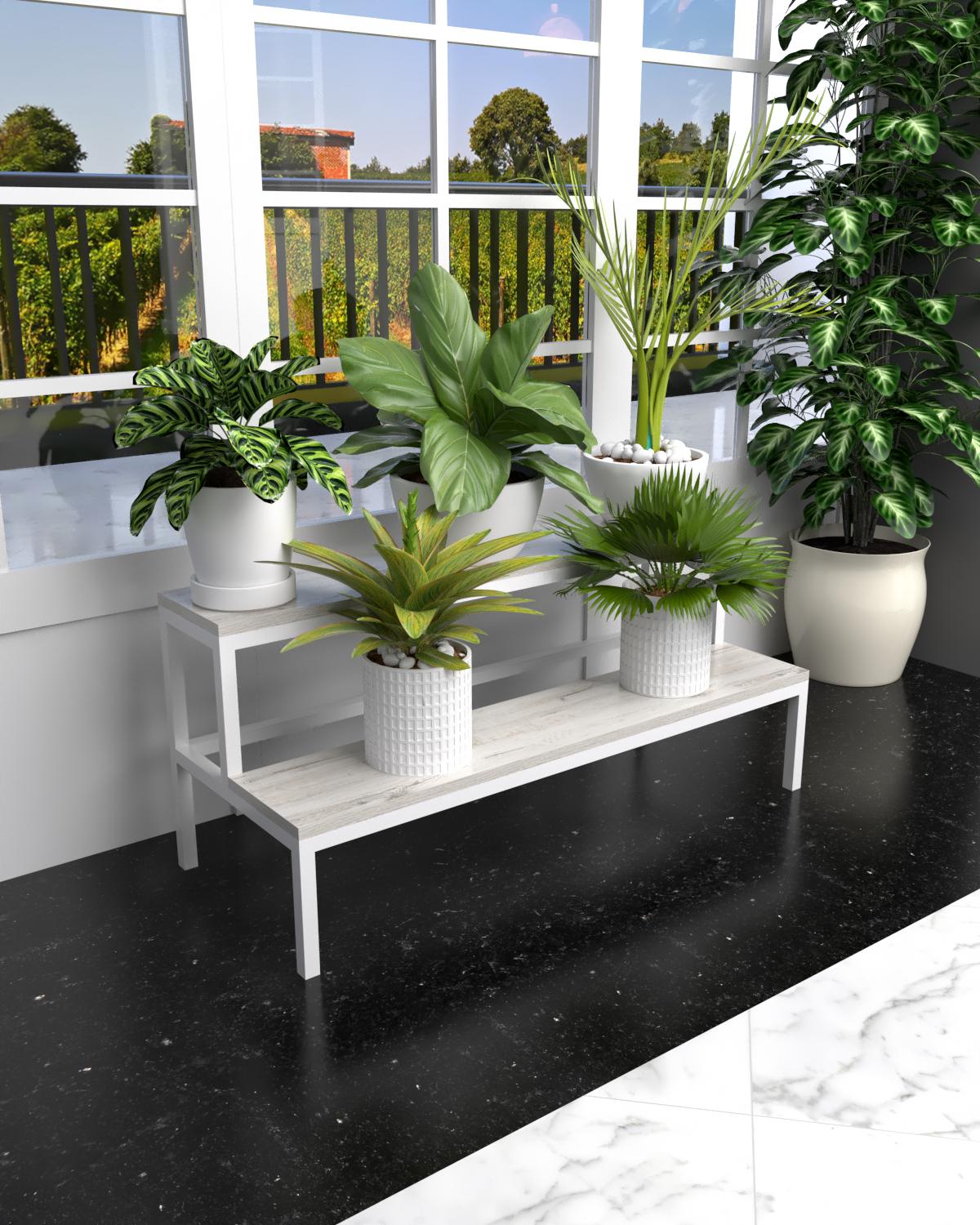 Подставка для цветов EcoLoft Флорио DSP-1530W-2 лофт (38418948)