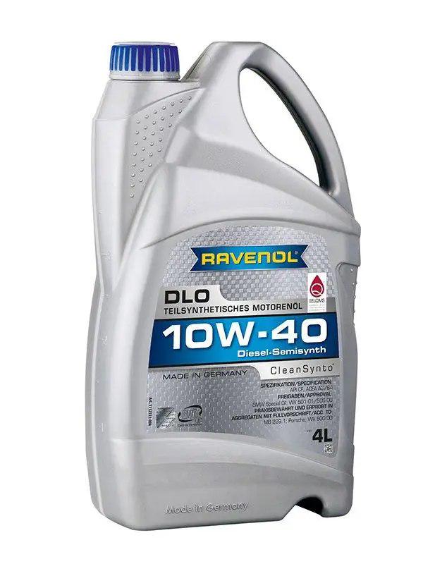 Моторне мастило напівсинтетичне RAVENOL 10W-40 DLO A3/B4 для дизеля 4 л (1112111-004) - фото 1