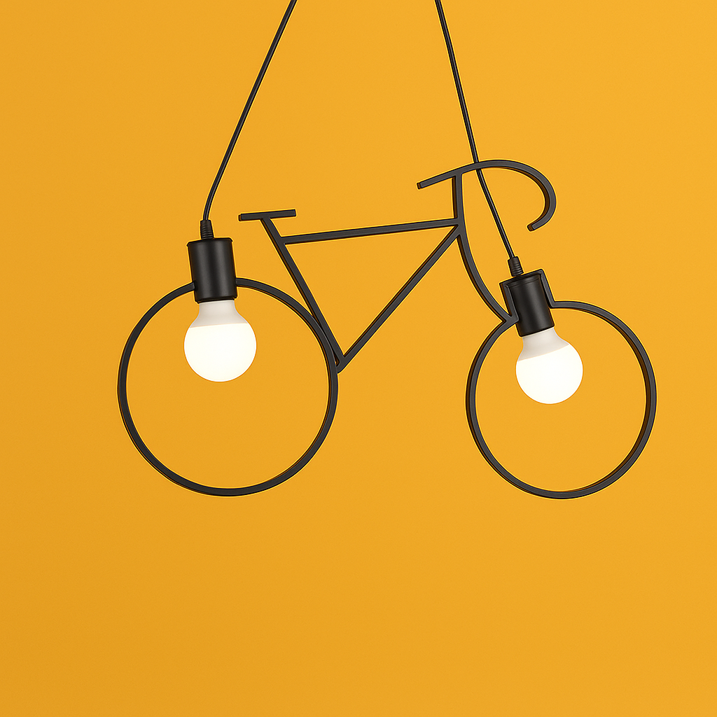 Люстра подвесная велосипед лофт (0028)