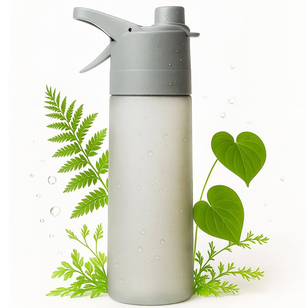 Пляшка для води спортивна з розпилювачем 650 мл Сірий (31259017)