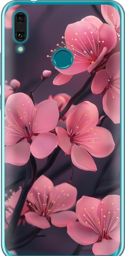 Чехол на Huawei Y9 2019 Пурпурная сакура (6075u-1602-42517)