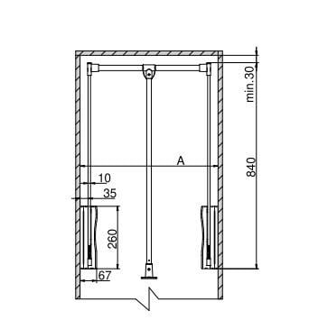 Пантограф Rejs LIFTER Basic 645-930 мм Білий (TA01.0073.08.003) - фото 10 Пантограф Rejs LIFTER Basic 645-930 мм Білий (TA01.0073.08.003) - фото 10
