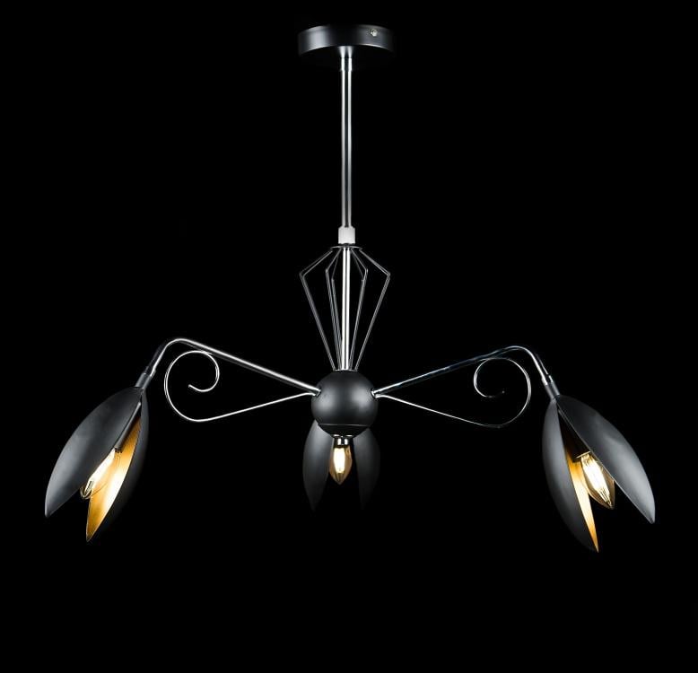 Люстра с плафонами Ray LGH28036/3 CR+BK (IR006300)