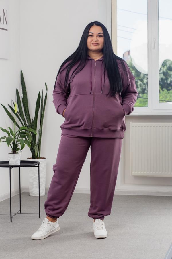 Спортивний костюм жіночий Aksan 5XL Фіолетовий (23.2208_violet_56)