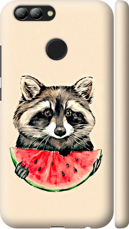 Чехол на Huawei Nova 2 Енотик с арбузом (4605m-1021-42517)
