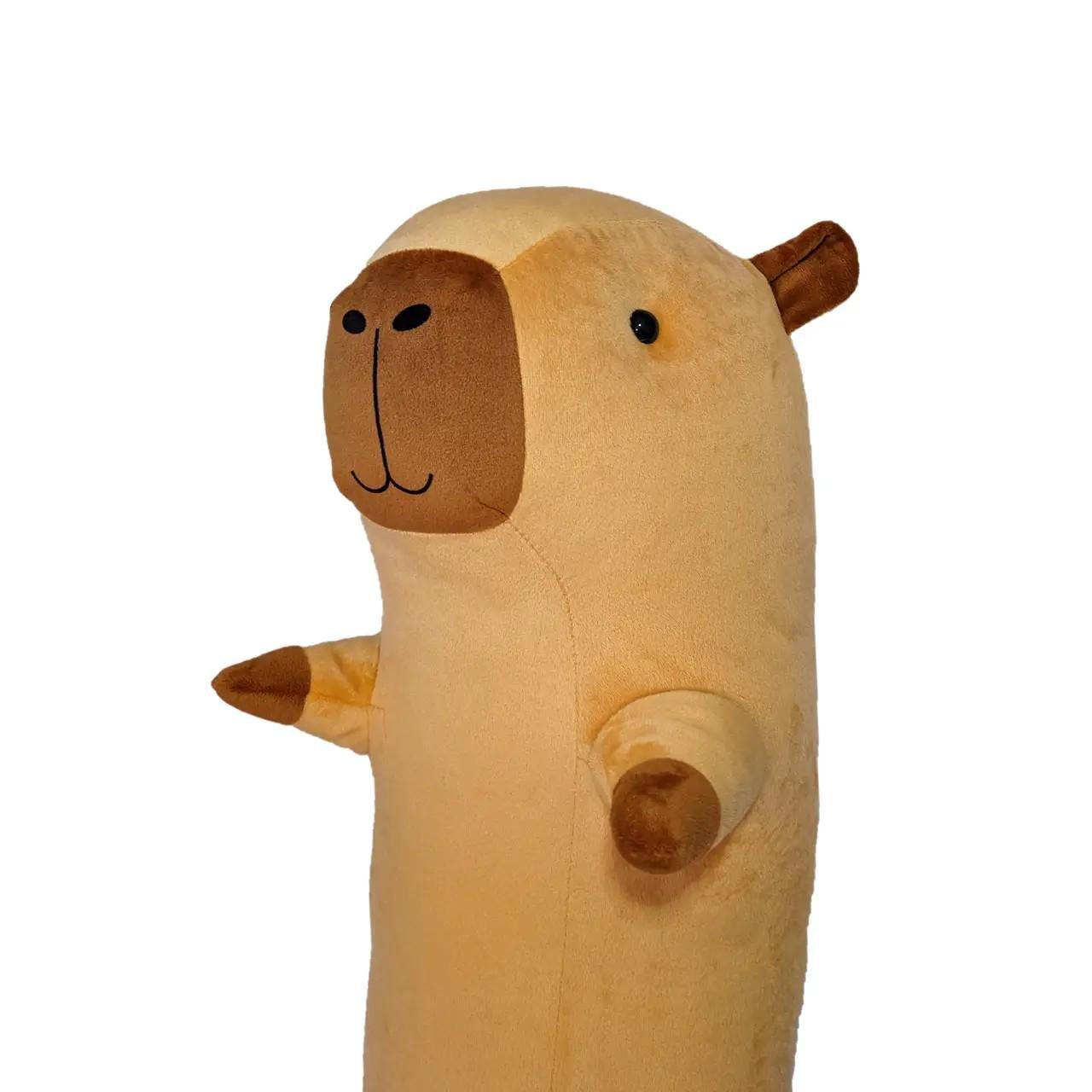 Мягкая игрушка Анна Капибара-обнимашка короткие задние лапки 80 см (203) - фото 2