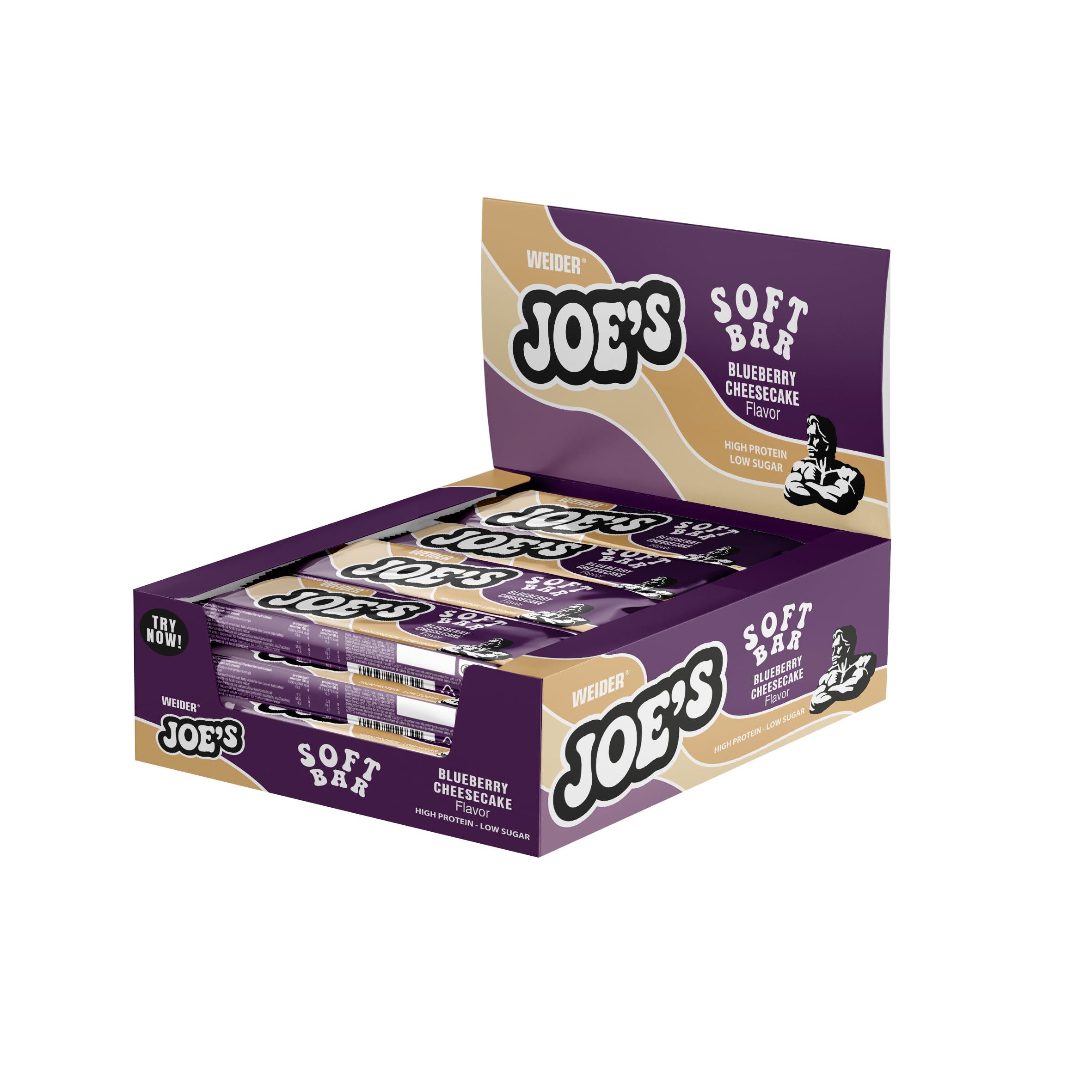 Протеиновый батончик Weider Joe`s Core Soft черника-чизкейк 12x50 г