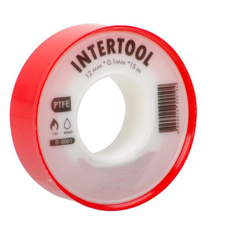Стрічка тефлонова фум Intertool політетрафторетиленова 1x12 мм 15 м (000026413) - фото 2 Стрічка тефлонова фум Intertool політетрафторетиленова 1x12 мм 15 м (000026413) - фото 2