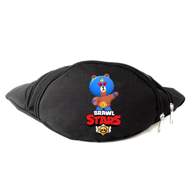 Поясная сумка-бананка Cappuchino toys Бравл Старс Эльбраун BS-012 Черный (1652387798)