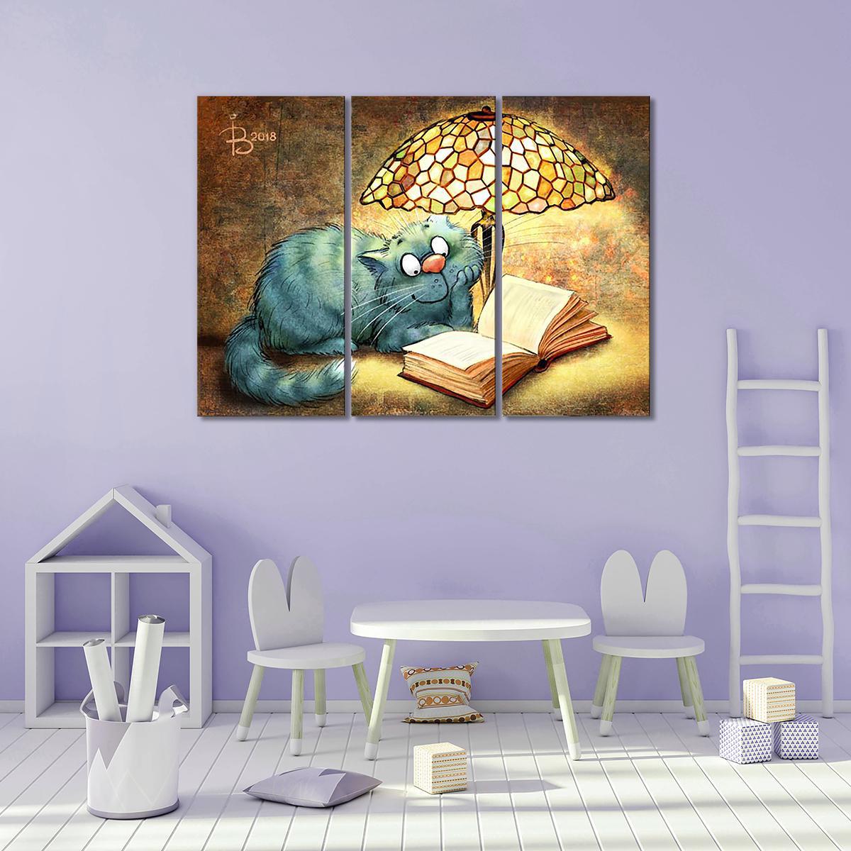 Модульная картина Знание - свет 3 модуля 120x180 см