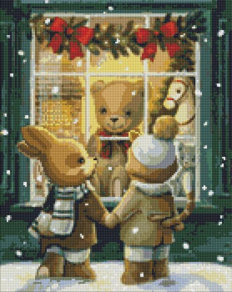 Алмазная мозаика Идейка Магазин игрушек с голограммными стразами 40x50 см (Id-AMO7768)