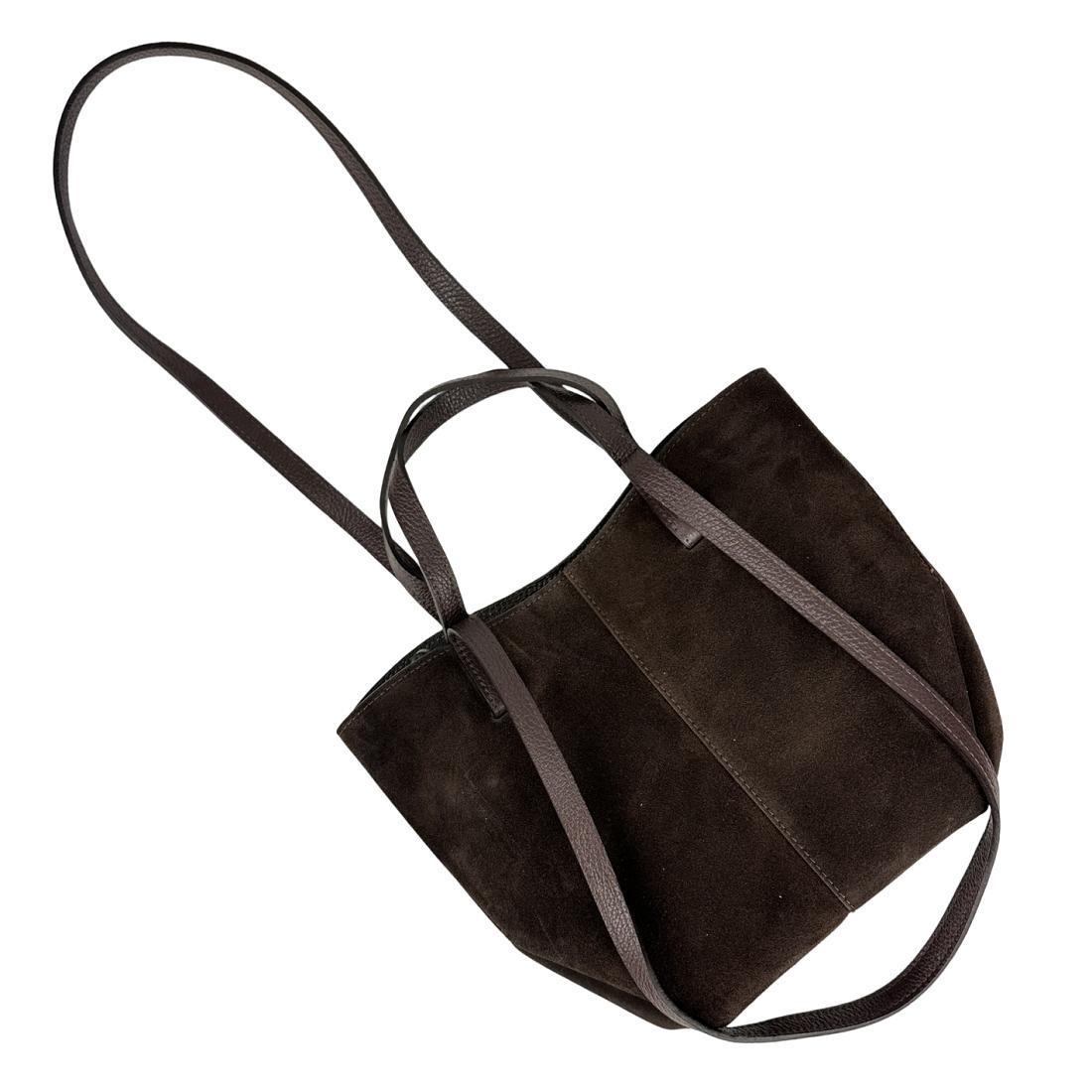 Жіноча сумка замшева Firenze Italy F-IT-7888DB Шоколадний (2656558537) - фото 9