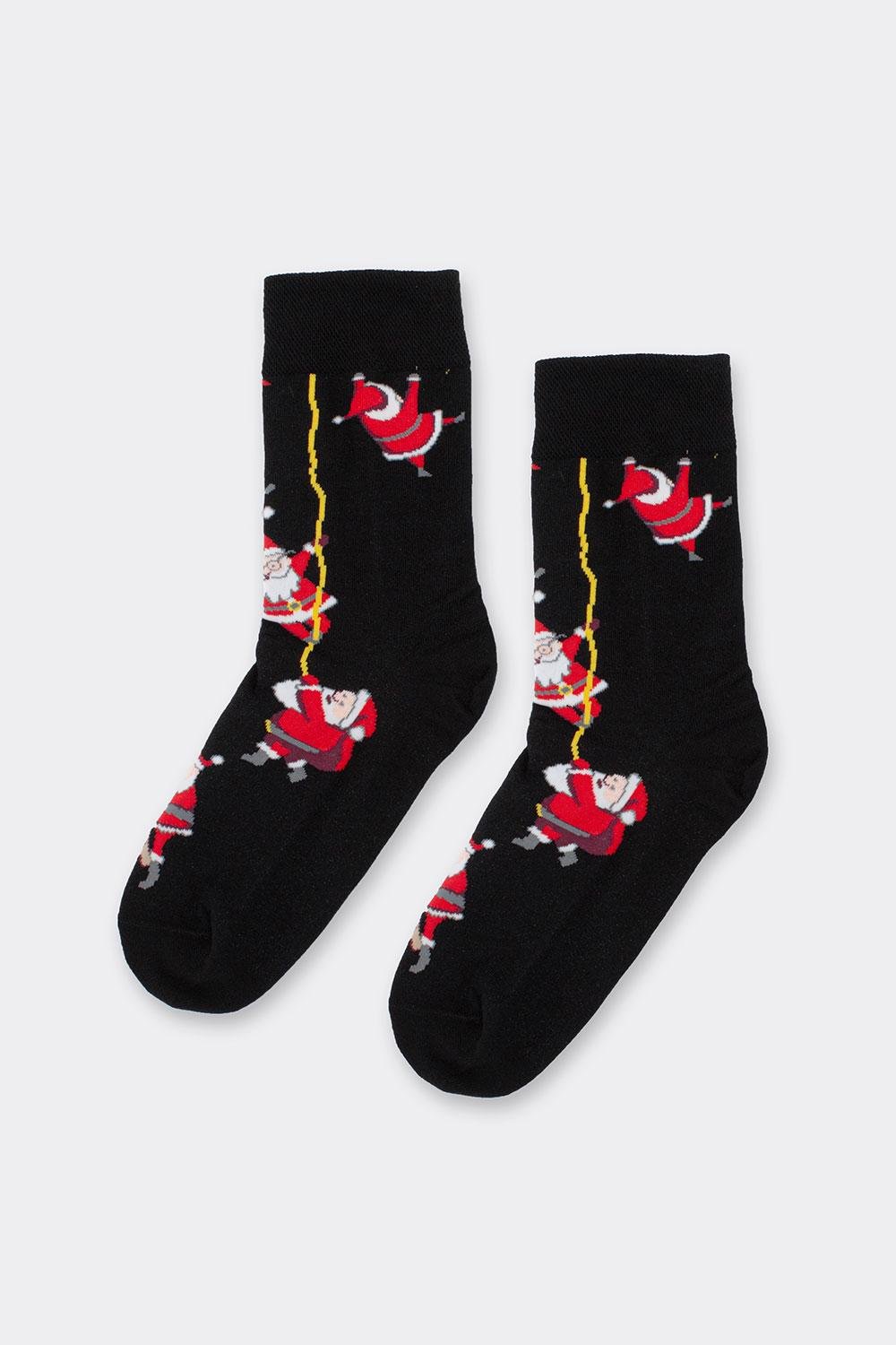 Шкарпетки чоловічі бавовняні Giulia MS3 NEW YEAR 2601 р. 39-42 Black-black (31034024)