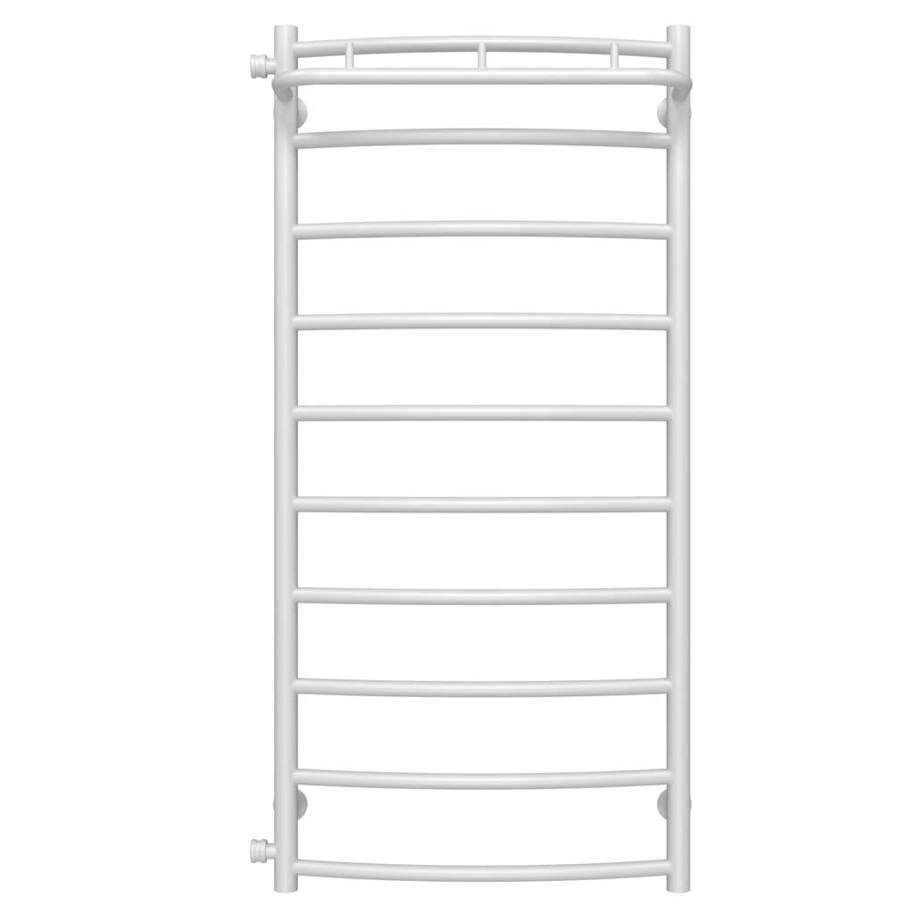 Полотенцесушитель водяной Deffi Классик N П10 боковое левое подключение нержавеющая сталь 500х1100 мм Белый (C.KN.110.50.10.W.B)