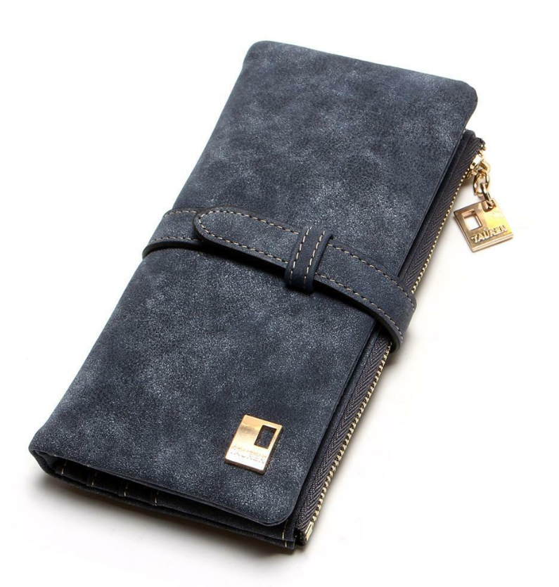 Кошелек женский 18x9x3 см Серо-синий (КШ5)