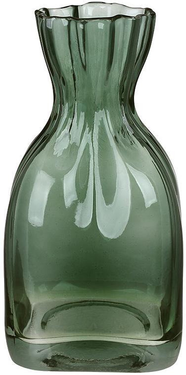 Ваза скляна Грейс 7,5х12х24 см Зелений