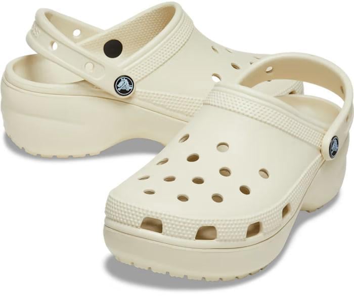 Сабо жіночі Crocs Womens Classic Clog Platform р. 36-37 Бежевий (19975)