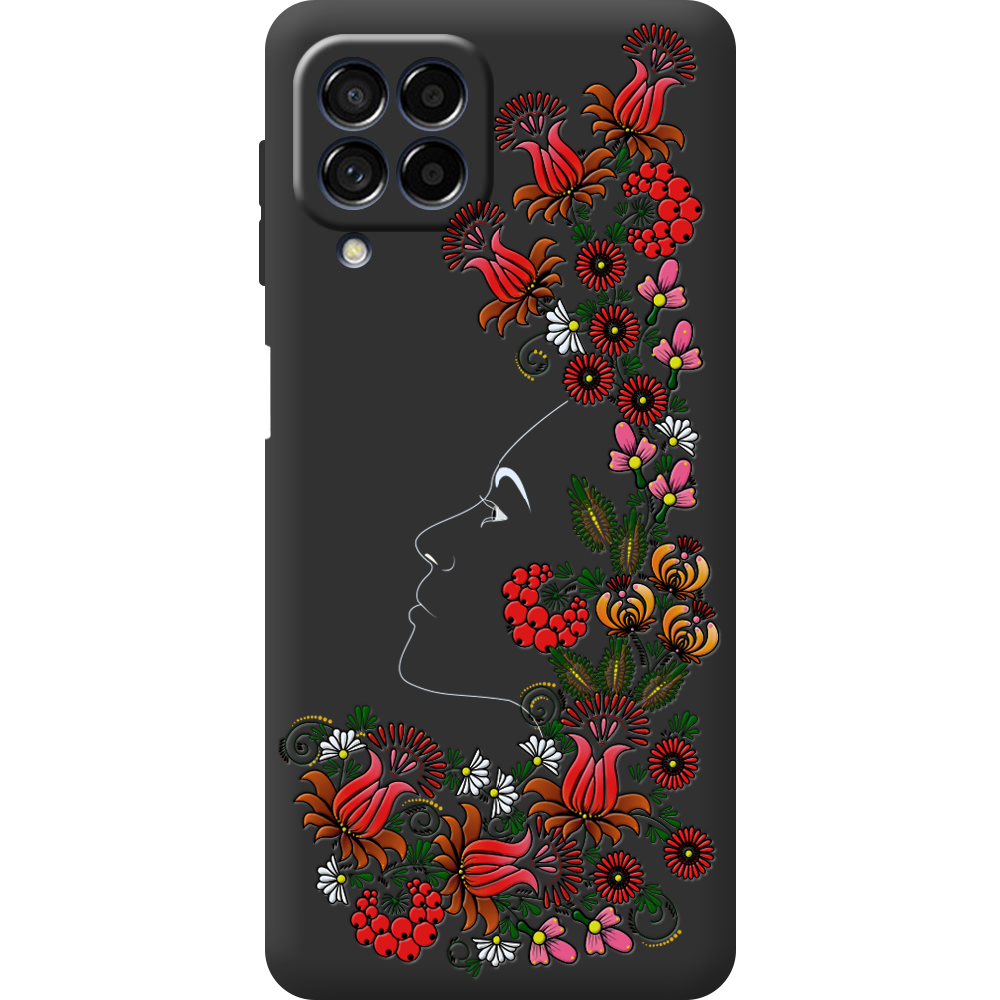 Чехол BoxFace Samsung Galaxy M53 5G (M536) 3D Ukrainian Muse Черный силикон (44473-bk64-44483)