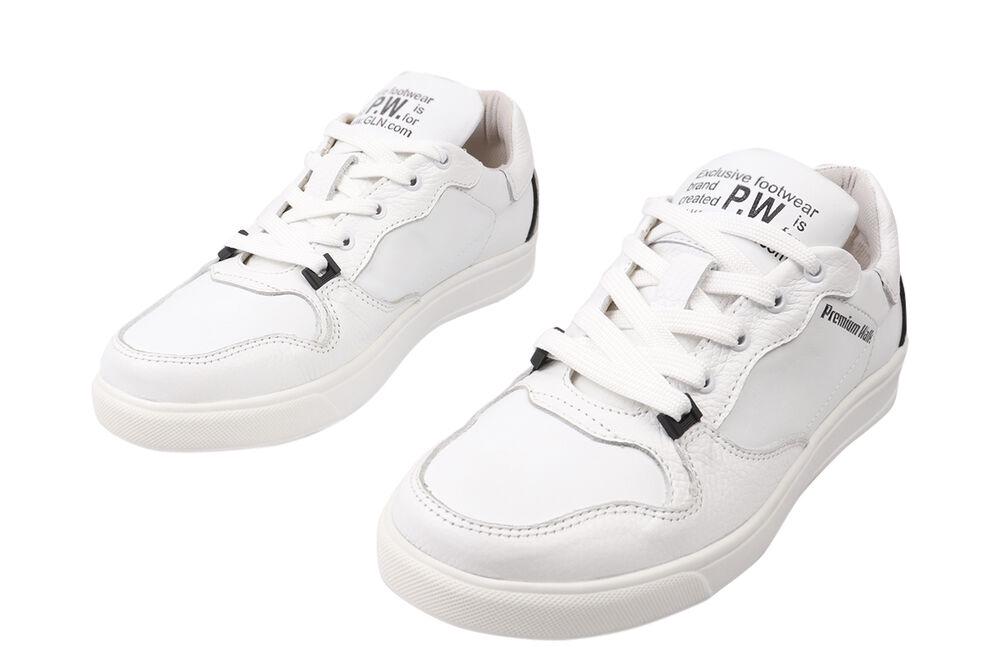 Кеди чоловічі Golovin зі шкіри на низькому ходу на шнурівці р. 42 Білий (133-21DTC) - фото 5 Кеди чоловічі Golovin зі шкіри на низькому ходу на шнурівці р. 42 Білий (133-21DTC) - фото 5