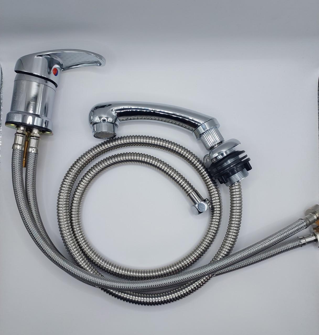 Змішувач одноважільний для перукарської мийки ДенІС professional з душиком (2372382580) Змішувач одноважільний для перукарської мийки ДенІС professional з душиком (2372382580)