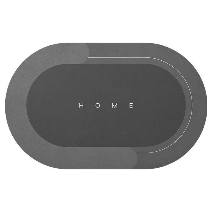 Килимок у ванну кімнату Good Idea овальний вологопоглинаючий 40х60 см Сірий (1123)