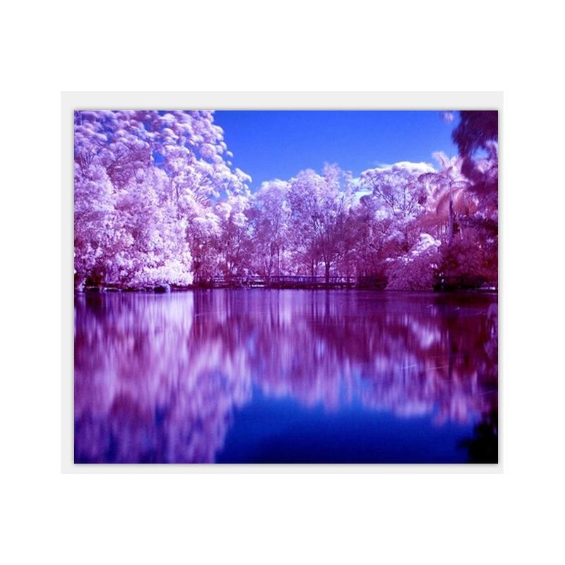 Алмазная вышивка мозаика Diy Сказочный пейзаж 30х40 см DZDP750