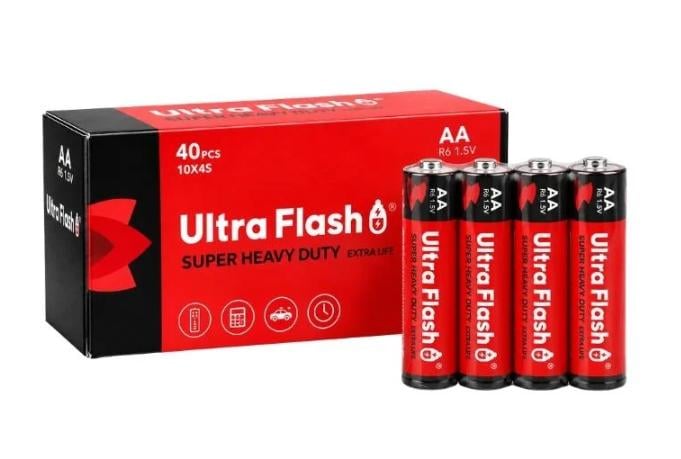 Батарейки Ultra Flash LR6 АА 40 шт. (7686) Батарейки Ultra Flash LR6 АА 40 шт. (7686)