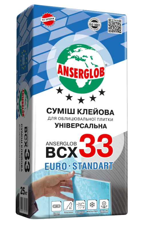 Смесь клеевая ANSERGLOB BCX 33 для облицовочной плитки. (24441761)