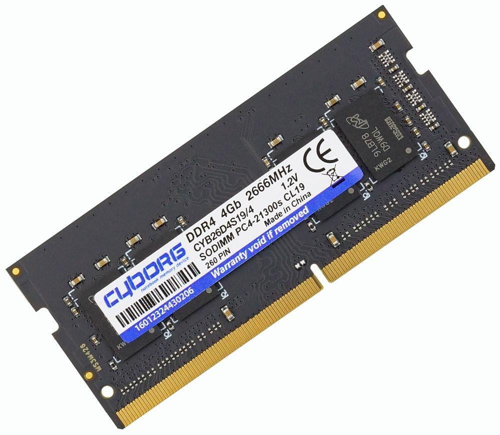 Оперативная память CYBORG DDR4 SDRAM 4GB 2666MHz PC4-21300 (CYB26D4S19/4) Оперативная память CYBORG DDR4 SDRAM 4GB 2666MHz PC4-21300 (CYB26D4S19/4)