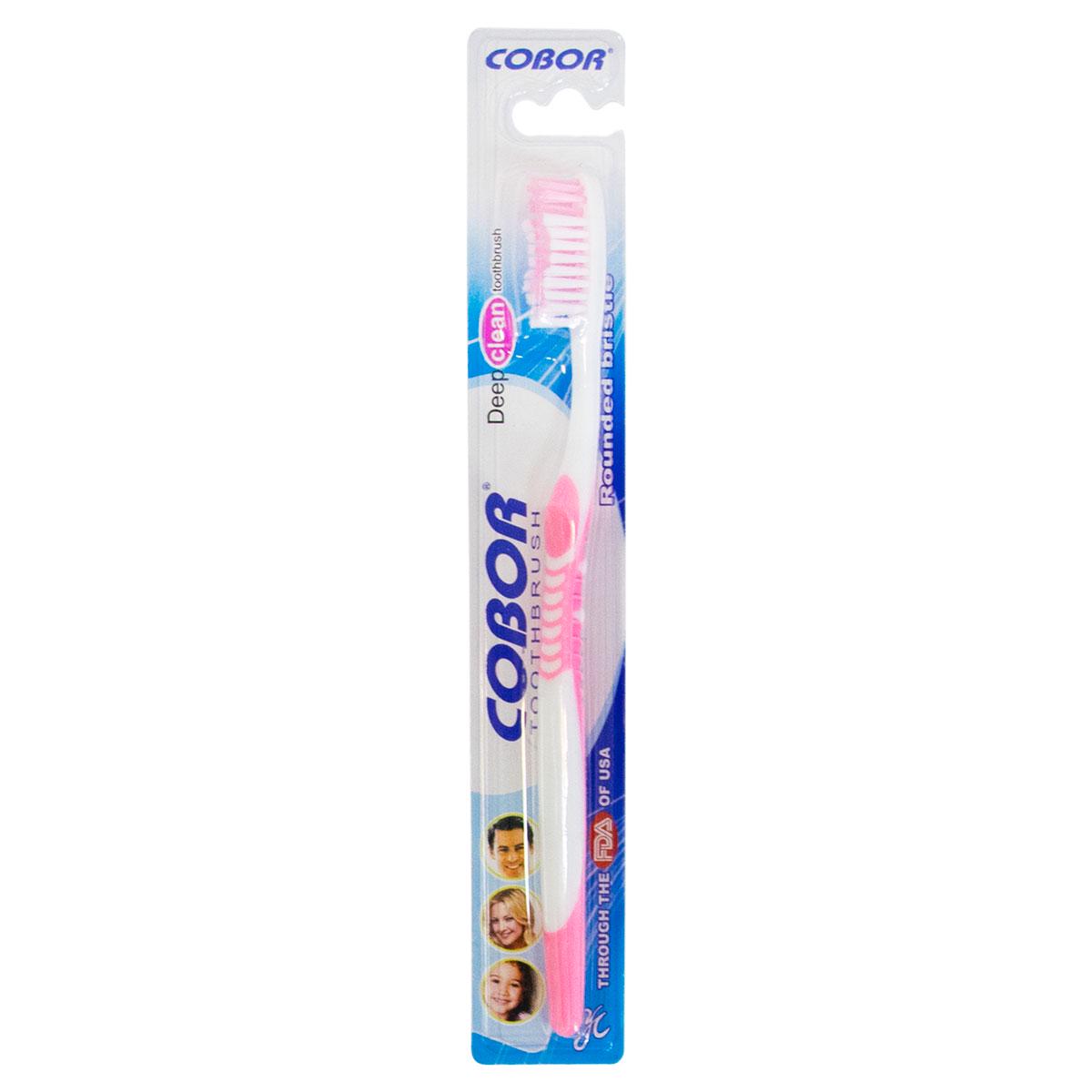 Щітка зубна для дорослих Cobor toothbrush Е-608 Рожевий (1009769-Pink)